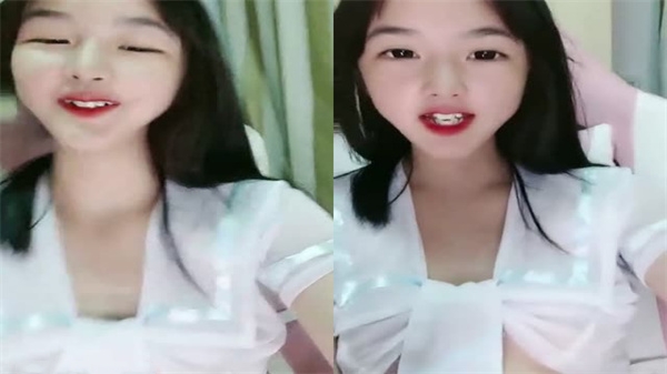 白皙甜妹浪叫挑逗，揉乳抠穴道具自慰高潮秀