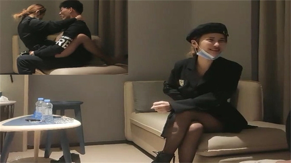 【探花鸭哥】黑衣骚妇私约上门，肉棒狂抽蜜穴浪叫实录！