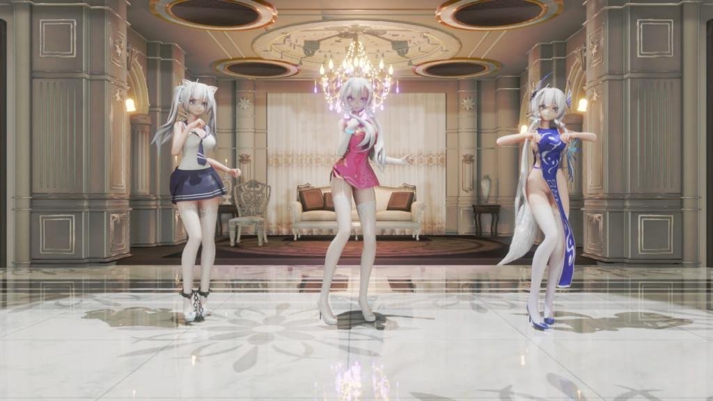 MMD05 汉服JK巨乳美人白丝女同狂干三倍高潮