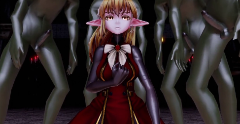 MMD绝美精灵沦陷！被巨大兽人怪物狂操爆汁内射，娇嫩骚穴狂吞巨根失禁！