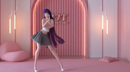 MMD虚拟巨乳恶魔雷电芽衣！淫荡深喉狂吞精，榨干到失禁